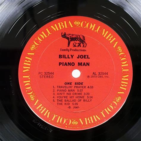 Yahoo オークション 米 BILLY JOEL PIANO MAN COLUMBIA PC32544 LP