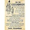 Amazon Vintage Metal Tin Sign To My Grandson Poster You Have