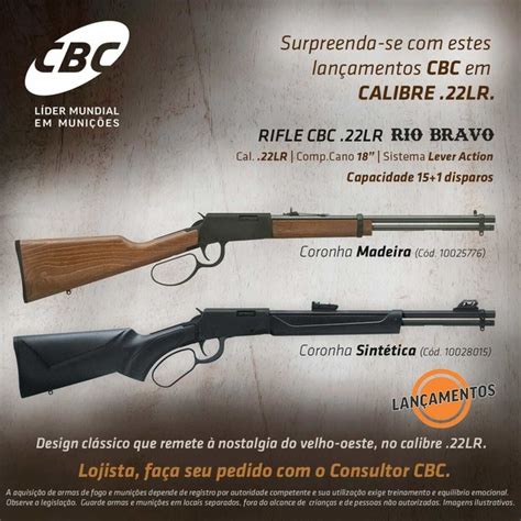 Carabina 22 Rio Bravo CBC Rossi Coronha Madeira Lever Action