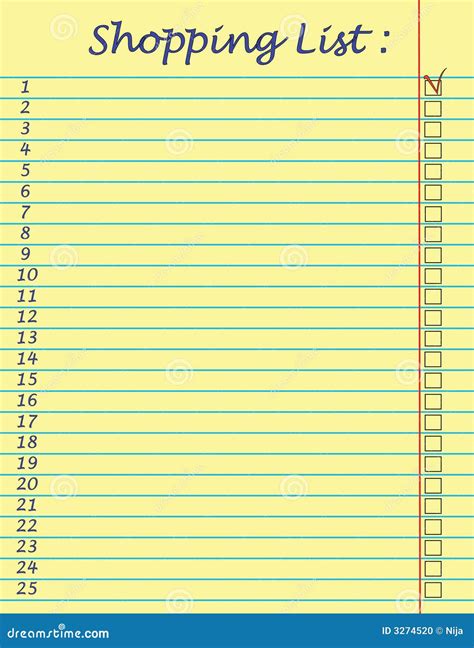 Shopping List With Pen Royalty-Free Stock Photo | CartoonDealer.com ...