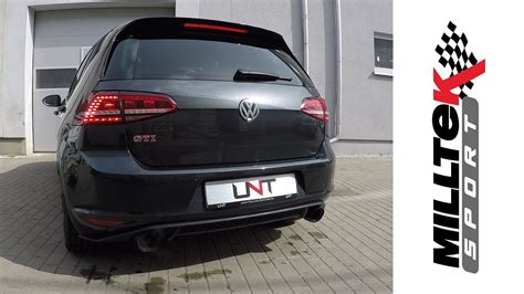 VW Golf 7 GTI Milltek Sport Cat Back Non Resonated UNT Tuning