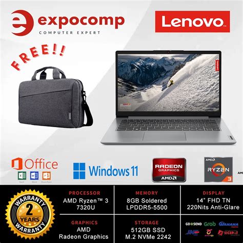 Jual LENOVO IDEAPAD SLIM 1 14AMN7 3NID RYZEN 3 7320U 8GB 512GB WIN 11