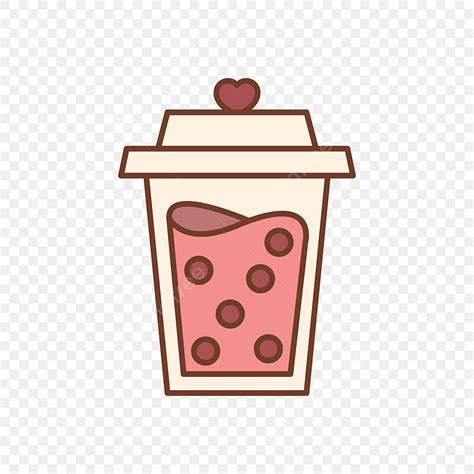 Boba Clipart Transparent Background Pink Boba Boba Pink Drink Png