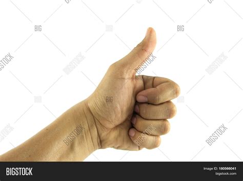 Closeup Human Thumb On Image And Photo Free Trial Bigstock