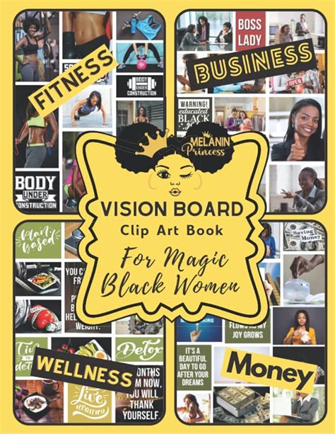 Vision Board Clip Art Book For Magic Black Women 400 Pictures