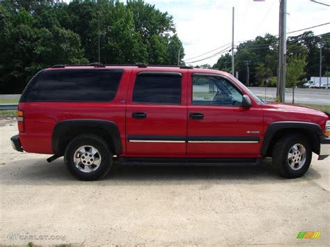 2000 Victory Red Chevrolet Suburban 1500 Ls 4x4 68367094 Photo 12 Car Color