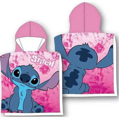 Poncho De Bain Stitch Disney Capuche En Coton New Discount