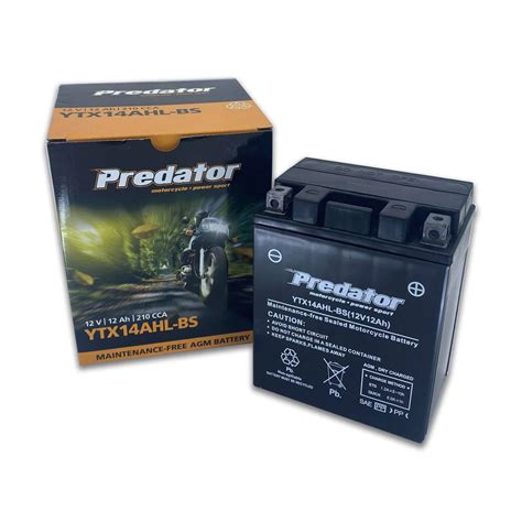 Ytx14ahl Bs Predator Motorcycle Battery Battery Empire