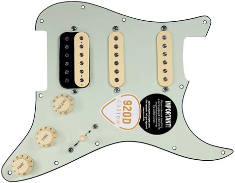 D Custom Fiesta Pickups Loaded Mint Green Pickguard For Hss Fender