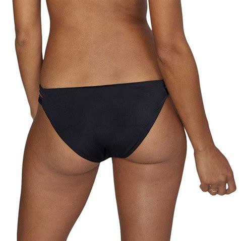 RVCA Solid Full Bikini Bottom Black