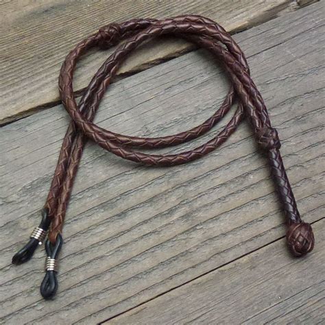 Braided Leather Eyeglass Holder - Etsy