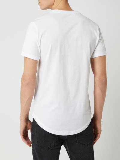 Calvin Klein Jeans T Shirt Van Biologisch Katoen In Wit Online Kopen Pandc