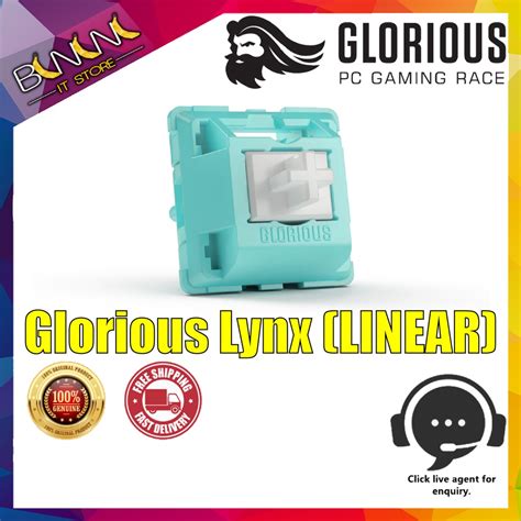 Ready Stock Glorious Lynx Mechanical Switches Lineaer 36pcs Unlubed