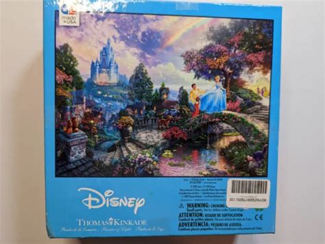 DISNEY THOMAS KINKADE Cinderella Wishes Upon A Dream 750 Pc Puzzle