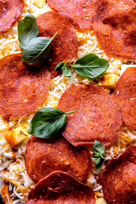 Sheet Pan Hawaiian Pepperoni Pizza Half Baked Harvest