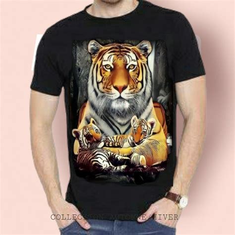 Jual Kaos Pria Distro Print Tiger 01 Di Lapak LIVINA SHOP Bukalapak