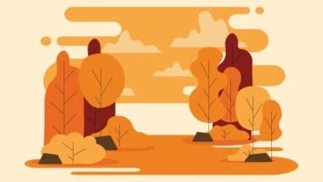 Design this Hand-drawn Flat Fall Season Desktop Wallpaper layout for free