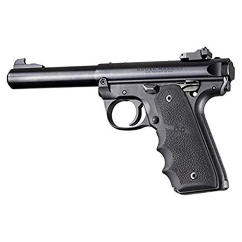 Ruger Mk Iv Rubber Grip With Finger Grooves And Right Hand Thumb Rest Top Brass Tactical