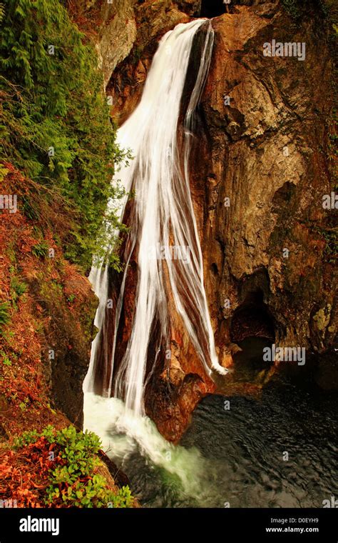 Twin Falls, Twin Falls State Park, Washington Stock Photo - Alamy