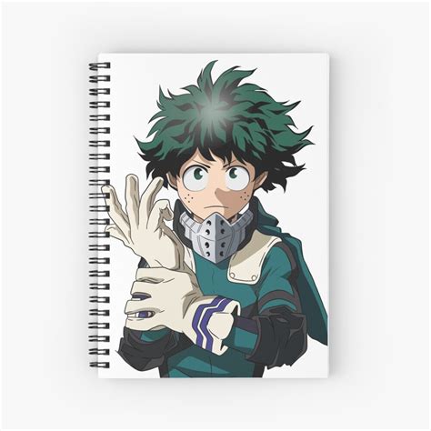 Izuku Midoriya Deku My Hero Academia Spiral Notebook For Sale By