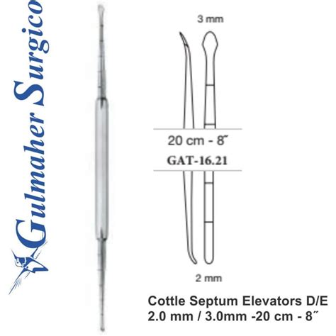 Cottle Septum Elevators Double Endedgulmaher Surgico