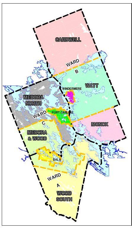 Township Of Muskoka Lakes Map Zip Code Map