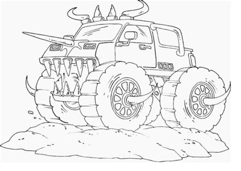 Zombie Monster Truck Coloring Pages for Kids Free & book for kids