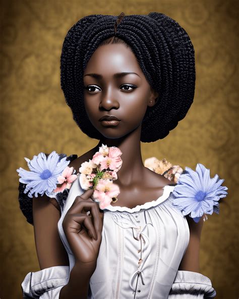 Victorian Style Clothing Modestly Dressed Hip Hop African American Woman · Creative Fabrica