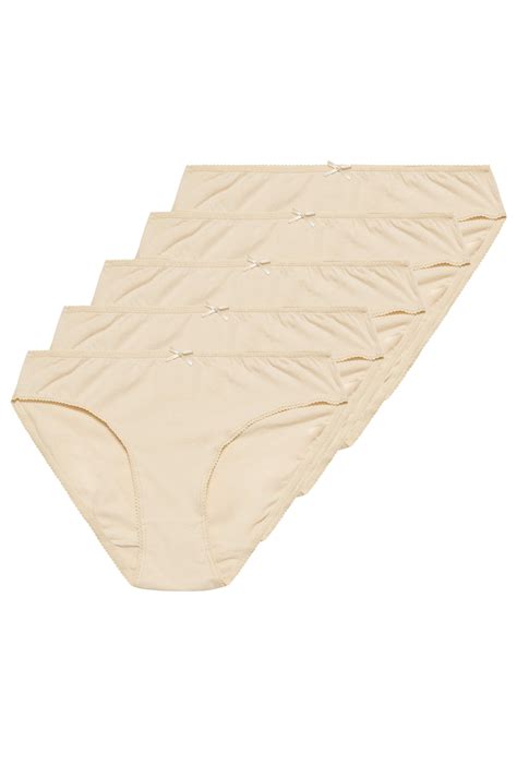 M Co Nude Pack High Leg Briefs M Co