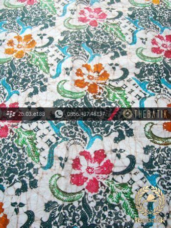 Jual Batik Remukan Wonogiren Motif Bunga Coletan Hijau Thebatik Indonesia