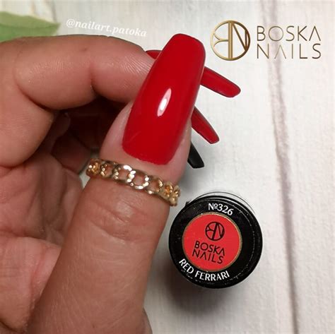 Boska Nails Lakier Hybrydowy Nr Red Ferrari Ml Maniura Pl