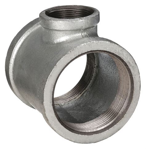 Galvanized Malleable Iron Reducing Tee X X Pipe Size