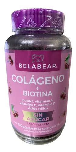 Belabear Colageno Biotina Gomitas Sabor Cereza Env O Gratis