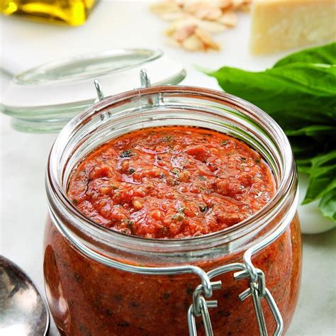 Roasted Tomato And Almond Pesto Recipe Eatingwell