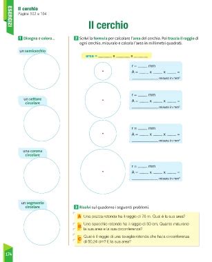 Page 176 SussiDiario Delle Discipline 5 MATEMATICA