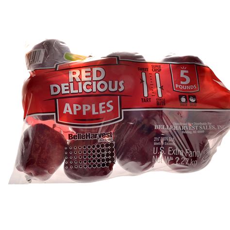 Red Delicious Apples, 5lb Bag - Walmart.com