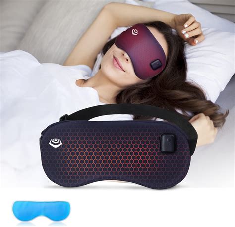 Graphene Times Cordless Heated Eye Mask Hot And Cold Compress Rechargeable Sleep Mask With