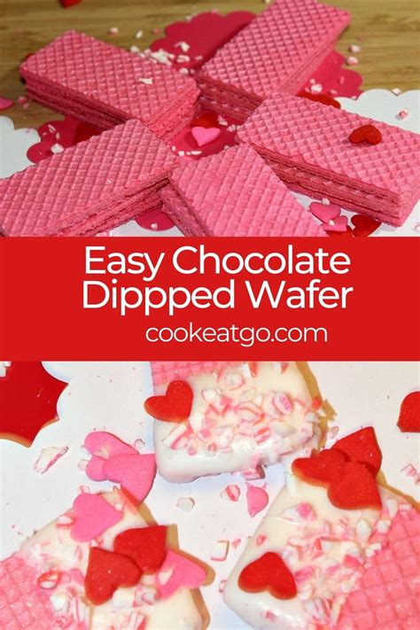 Easy Chocolate Dipped Wafer Cookies