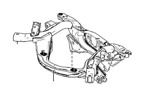 2021 Lexus Nx 300h Base Suspension Subframe Crossmember Rear Under