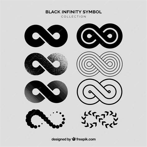 Premium Vector Infinity Symbol Collection In Black Color