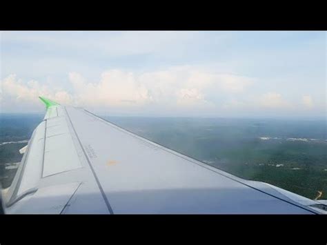 AKHIRNYA MENDARAT DI TANJUNG PANDAN FLIGHT CITILINK CABIN VIEW