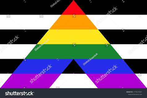 Straight Ally Pride Flag Mix Lgbt Shutterstock