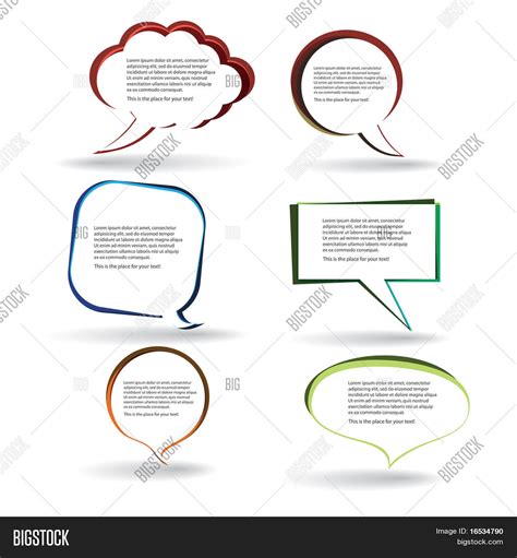 Editable Speech Bubbles