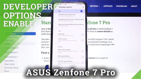 How To Enter Developer Options On Asus Zenfone Pro Open Developer