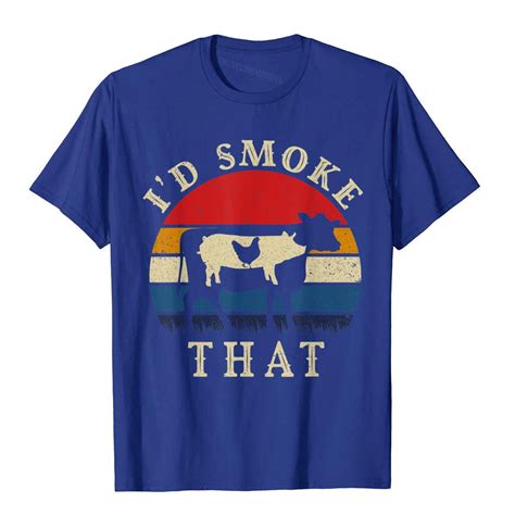 Id Smoke That Funny Bbq Vintage Meat Smoker Pitmaster T T Shirt On