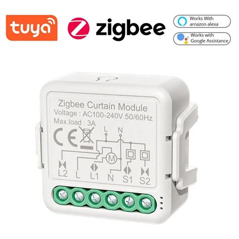 Interruptor De Control Tuya Smart ZigBee Para Persianas Y Persianas