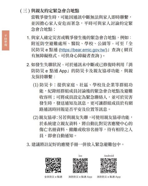 全民國防應變手冊公布 緊急避難包必備清單一次看 政治 中央社 Cna