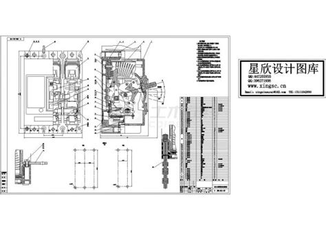 Dz10 100塑料外壳式断路器总装设计cad图纸土木在线