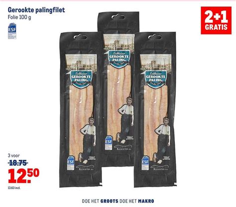 Gerookte Palingfilet Gratis Aanbieding Bij Makro