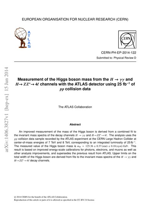 PDF Measurement Of The Higgs Boson Mass From The H Rightarrow Gamma